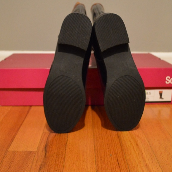 2-Tone Tall Riding-Style Boots - Picture 7 of 16